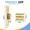 Nvguoes 3/8" Inside Mount Curtain Rod Brackets (4-Pack) 丨Heavy Duty