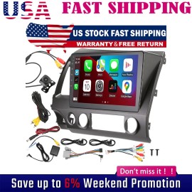 GEARZAAR Apple CarPlay Android 12 Car Stereo Radio GPS WiFi Fit For Honda Civic 2006-2011