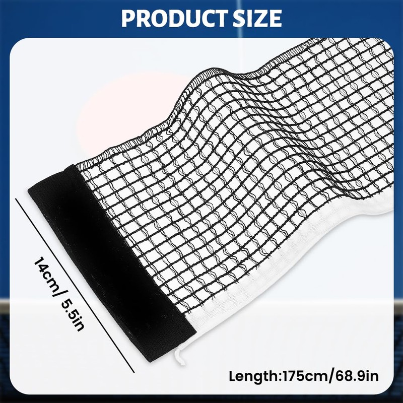 flintronic 2PCS Table Tennis Replacement Net, 175cm Portable Ping Pong
