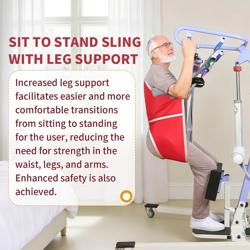 Sit to Stand Lift Sling – Padded Standing Assist with