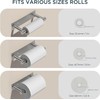 FORIOUS Adhesive Toilet Paper Holder Brushed Nickel, Self Adhesive or