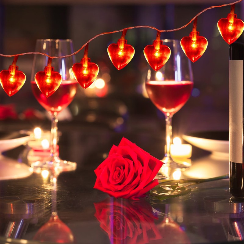 Love Heart Shaped String Lights 6 Meter 40 Leds Heart