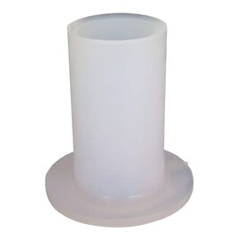 ICON 12478 Spin Fitting, Non-Threaded Inlet Boss, 1-1/4"OD x 1" ID, White