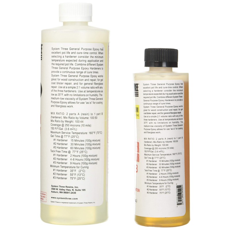System Three General Purpose Epoxy Resin with #2 Medium Hardener,