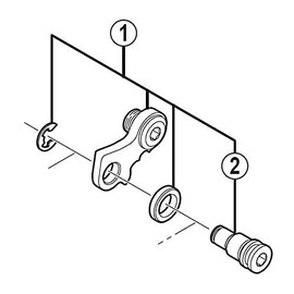 Shimano Unisex-Adult Soporte Cambio/Puntera Fahrradwechsel, Mehrfarbig, One Size
