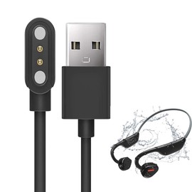 Blueshaweu Charging Cable Compatible with ANCwear Open Ear Headphones V7, Cable Charger Charging Station for ANCwear V7 Headphones (Black)