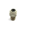 John Guest 1/4" NPTF to Pushfit Straight Adaptor - Acetal