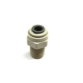John Guest 1/4" NPTF to Pushfit Straight Adaptor - Acetal - PI010822S
