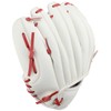 Zett Baseball Anniversary Glove (Synthetic Leather) BCG1 White/Red Glove