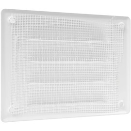 Vent Systems 5.5" x 4" Inch (Overall Dimensions) - White - Air Vent Cover - Metal Air Return Grill with Built-in Protection Mesh - HVAC Vent Duct Cover for Home Improvement
