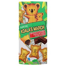 Lotte Koala's March Chocolate Crème Filled Cookies, 1.45 Ounce (Pack of 6)