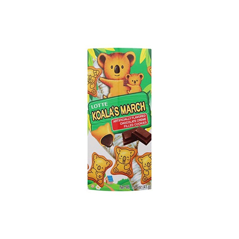 Lotte Koala's March Chocolate Crème Filled Cookies, 1.45 Ounce (Pack