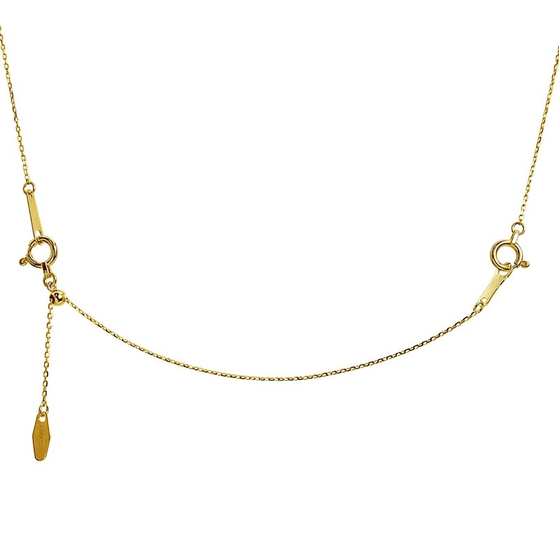 Lala Cristie Adjuster Chain, Yellow Gold