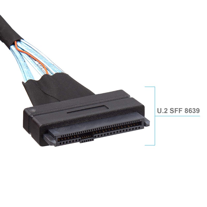 10Gtek # 12G Mini SAS SFF-8643 a U.2 SFF-8639 NVMe