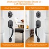 Natsukage Front Door Handle Heavy Duty Entry Lock Matte Black