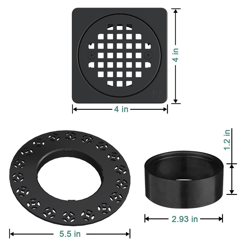 4 Inch Drain Grate Kit,Compatible with Schluter Kerdi Drain Flange,