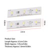 2Pcs Refrigerator LED Light Strip Bar Replacement Freezer Refrigerator Light