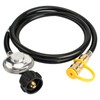 ArrogantF F271803 6ft Propane Hose with Regulator Fit for Mr.