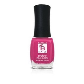 BARIELLE Protect Plus Color Nail Polish - Now That's Hot, A Creme Pink Nail Color with Prosina .45 ounces