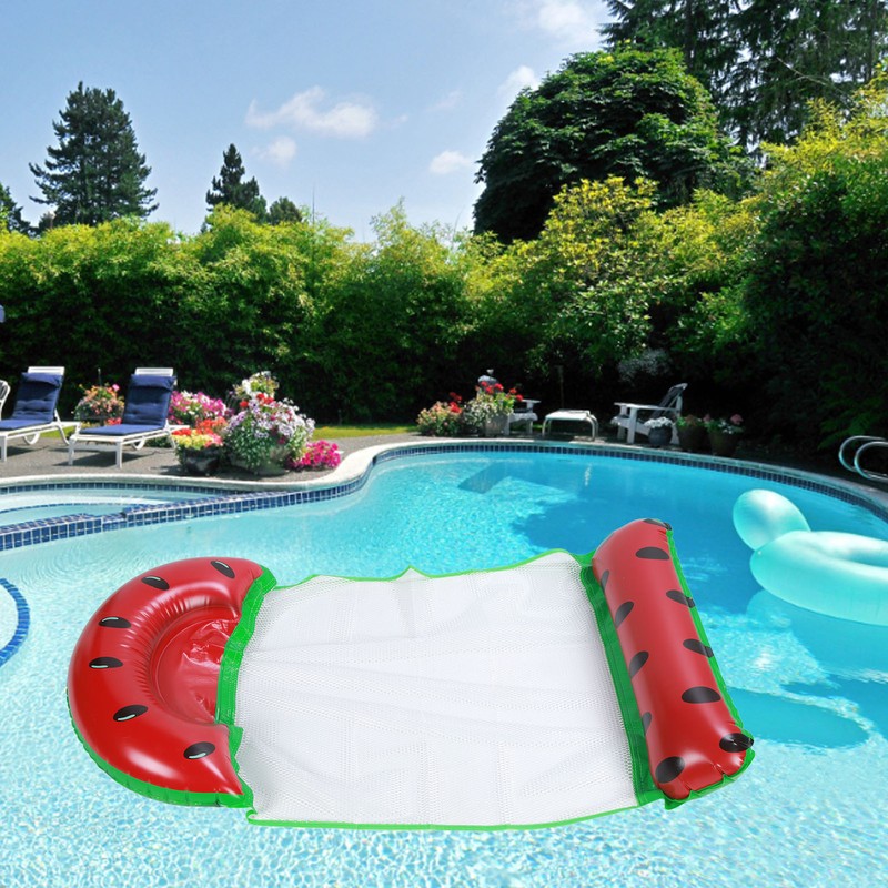 Folding Water Inflatable Floating Hammock Thickened Watermelon Foldable Pool Swimming