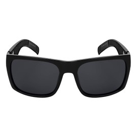 EDGEIWEAR 2 Pack Extra Large Square Frame Polarized Sunglasses XL Size with Spring Hinge (Black Black, 62)