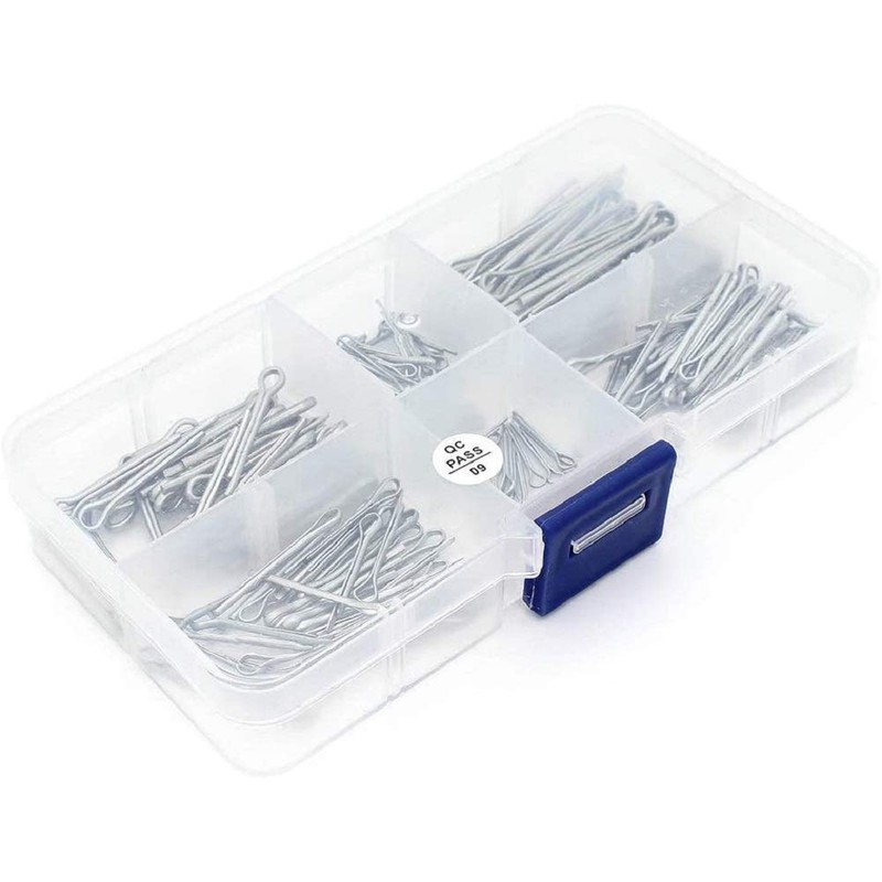 DollaTek 175Pcs 5Values Split Cotter Pin Zinc Plated Hitch Pins