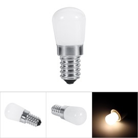 Qiterr 110V/220V Refrigerator Bulb, LED Refrigerator Light Bulb E14 Type 1.5W SMD 2835 Mini Freezer LED Light Lamp Bulb (Warm White)