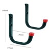 2 x Heavy Duty Storage Hooks Wall Mounted, Ladder Garage