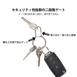 NITEIZE DDK-11-R3 Dual Pass Key Ring, Stainless Steel, Silver