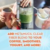 Metamucil Fiber Supplement, Unflavored Clear Mixing Powder, No Grit, No
