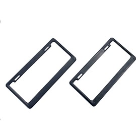 RUBBER STAR Marco de matrícula plástico Negro, Ideal para la CDMX NO multas