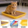 simarro 3 Pcs Low Entry Litter Box, 17.3 x 13.6