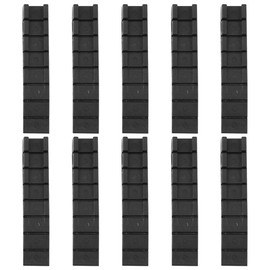 BESPORTBLE 20 Pzs Calzas para Muebles Niveladoras Suaves Abs Negras Cuñas De NivelacióN para Puertas Ventanas Mesas Cobertizos 3.93 X 0.78 X 0.31 Pulg
