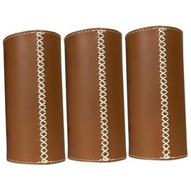 Kisangel 3pcs Gas Tank Outdoor Leather Safety Mask