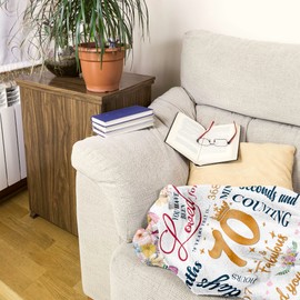 Ruvinzo 70th Birthday Gifts for Women, 70 Birthday Gifts Women, 70 Year Old Birthday Gifts for Women, Gifts Blanket 60” x 50” for 70 Year Old Woman, Happy 70th Birthday Decorations, Cheers to 70 Years