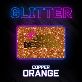 20"x24" (1.66FTx2FT) Copper Orange Glitter Heat Transfer Vinyl Best HTV for Silhouettee Cameo and Cricut Sheet DIY Iron On Heat Press T-Shirt Clothes and Other Textiles