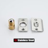 JQK Closet Door Ball Catch Hardware, Stainless Steel Catch Adjustable