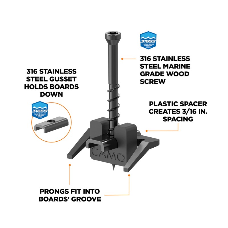 CAMO WEDGECLIPS™ Hidden Deck Fasteners (90 ct)
