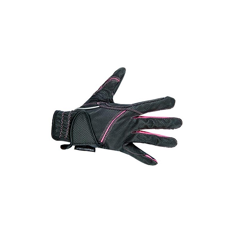 HKM Riding Gloves Fashion Black/Pink L