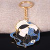 SONGCHANGJEWELRY JJK Keychain Satoru - Anime Figure Enamel Key Pendant