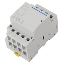 Keenso Household AC Contactor, 4P 63A 24V / 230V Household AC Contactor DIN Rail AC Contactor 2NO2NC (AC230V)