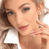 Flat Back Earrings for Women - 5 Pairs Hypoallergenic Cartilage