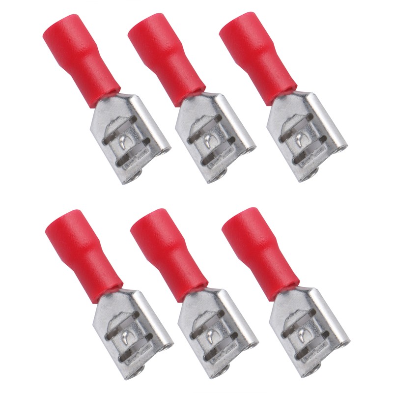 Insulated Spade Wire Connector FDD1.25‑250 Female Sturdy Durable Stable Convenient