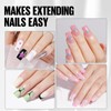 TOMICCA Nail Tips with 7 g Nail Glue Set, 240