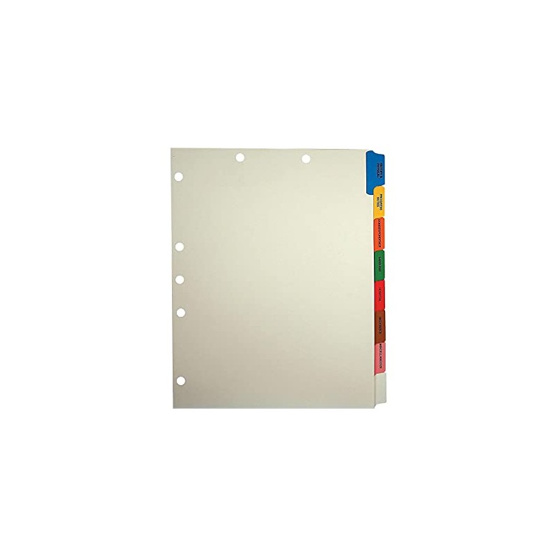 TAB54505 - Medical Chart Divider Sets