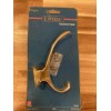Hager Brass Garment Robe Hook Large Polished Brass Hager CD7400