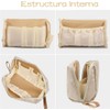 GeorgeX Bolsa de Maquillaje de Viaje para Mujer, Estuches de