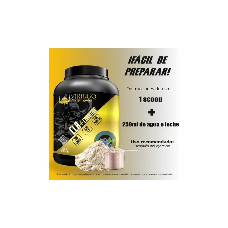 Cla Carnitina 1kg Vikingo Suplements 100 Servs