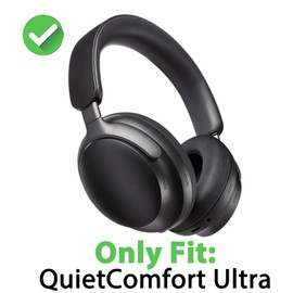 Replacement Earpads for Bose QuietComfort(QC) Ultra Wireless Headphones, Ear Pads Cushions with Softer Protein Leather and High Density Memory Foam for Noise Isolation(Ultra-Red)