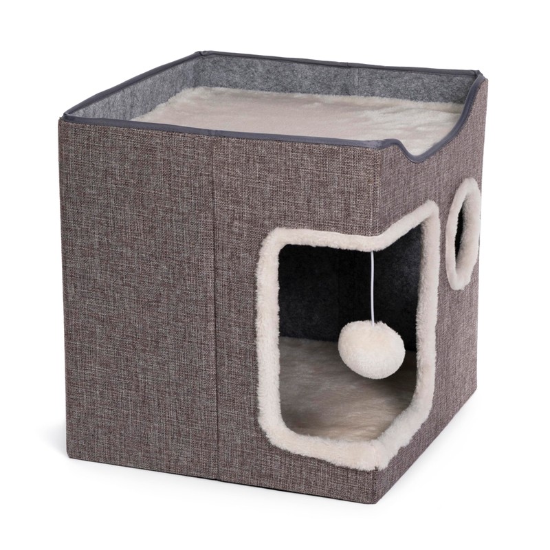 Prevue Pet Products Kitty's Getaway Cabana Cube Cat Bed